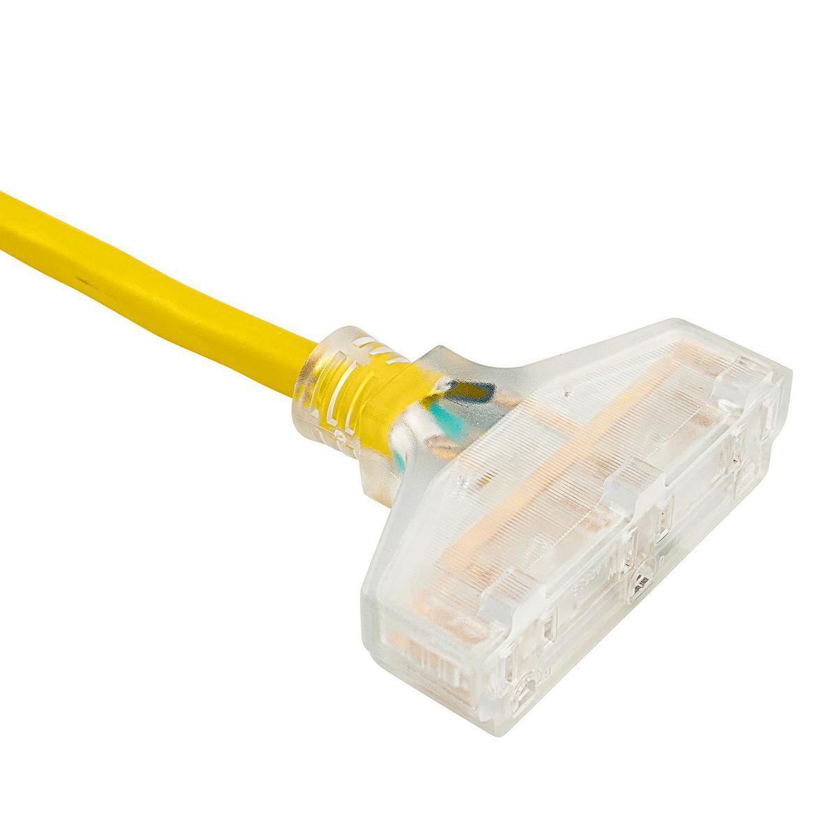 100 ft. 10/3 Gauge Triple-Tap Extension Cord, Yellow C96256