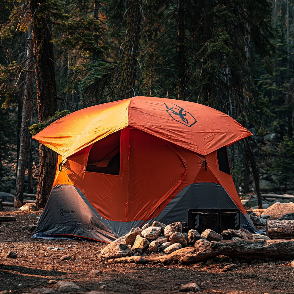Portable Hub Tent, 4-Person, Sunset Orange A20761