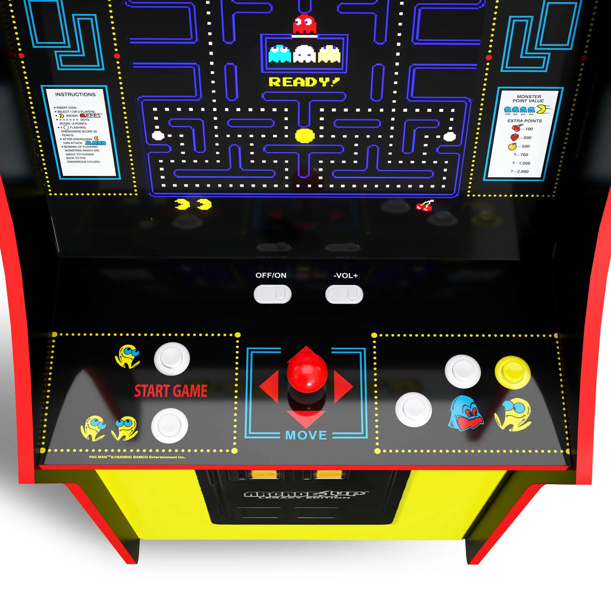 4 Feet Tall Stand-Up Arcade Game with 14 Classic Games and 17-Inch Screen E965
