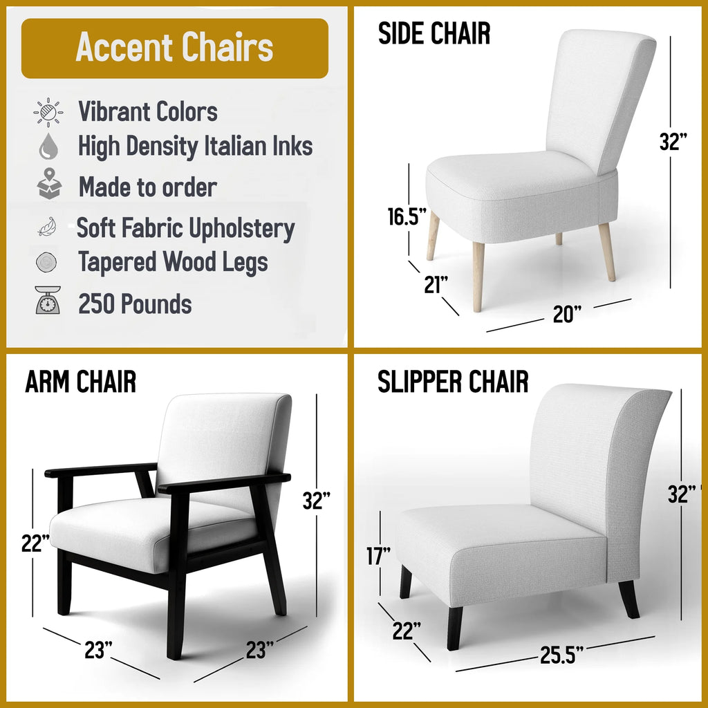 Upholstered Modern Accent Chair and Arm Chair D23082