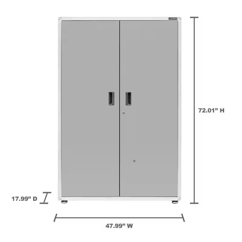 Steel Freestanding Garage Cabinet in Gray Slate P76711