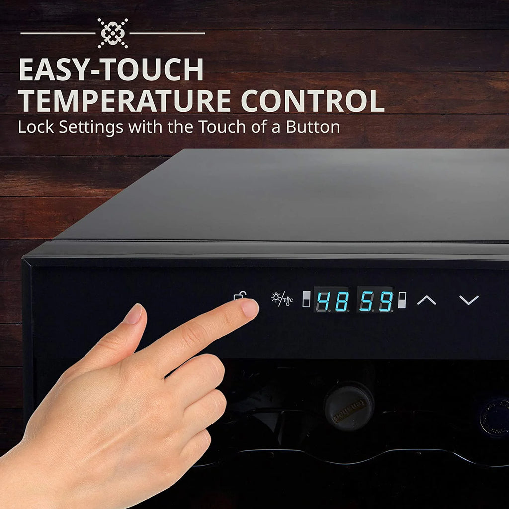 28 Bottle Compressor Wine Cooler Refrigerator A8577