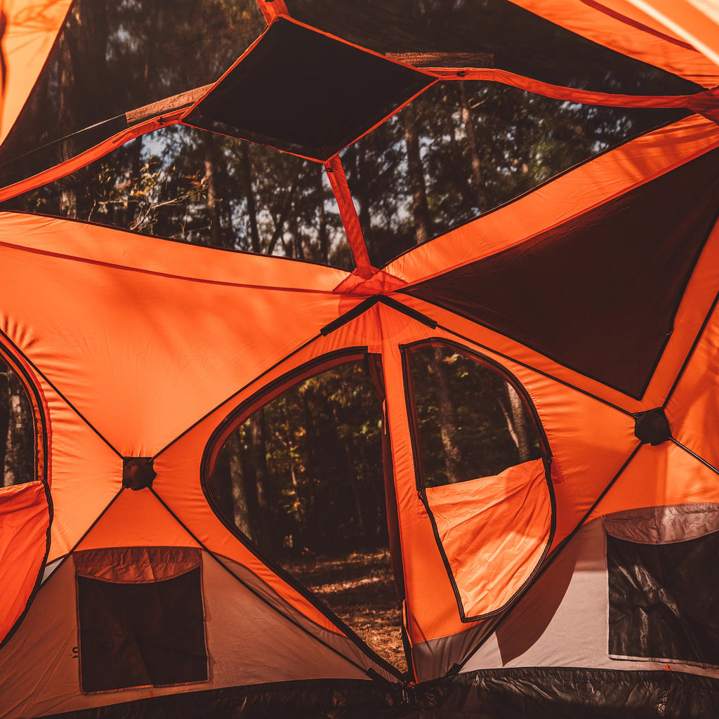 Portable Hub Tent, 4-Person, Sunset Orange A20761