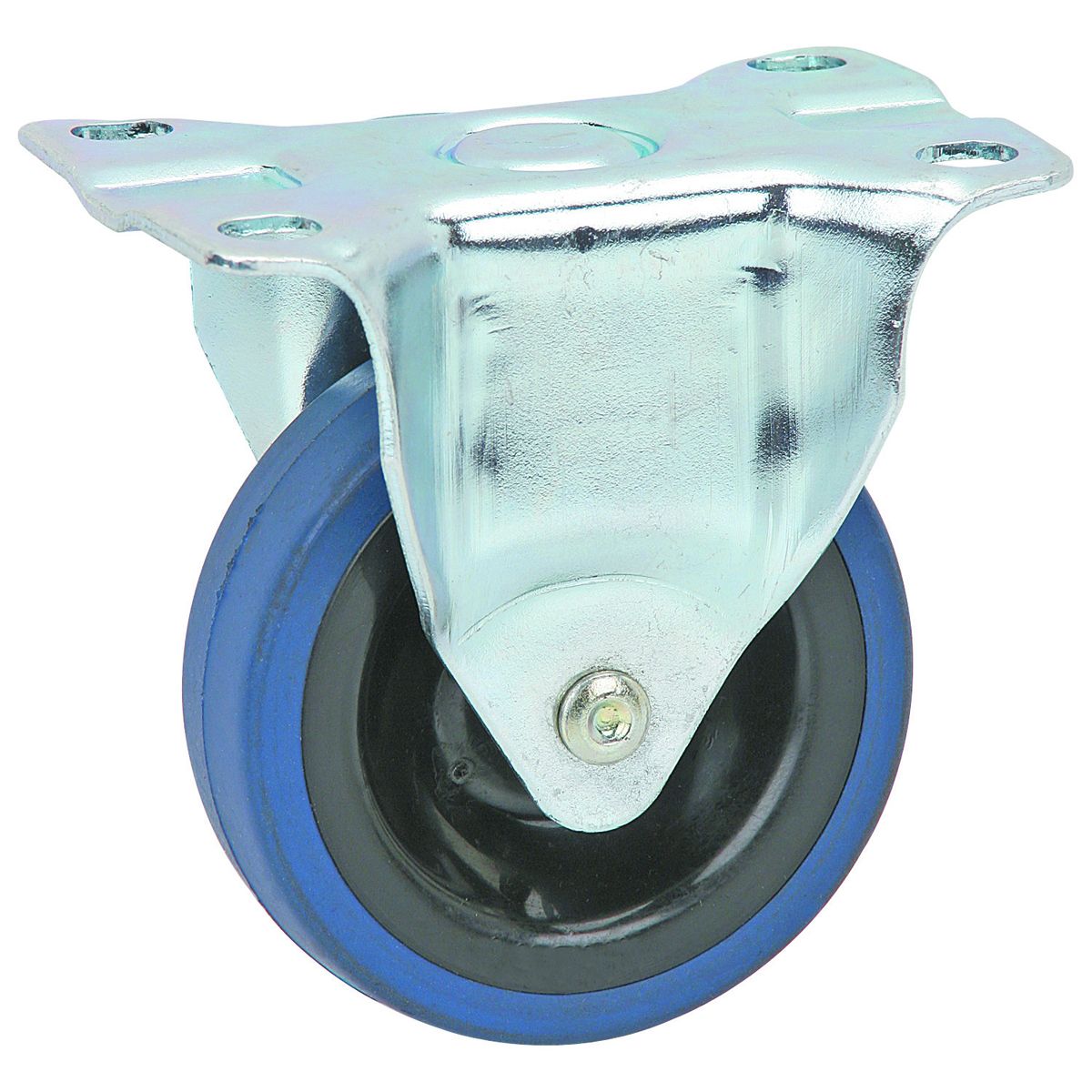 3 in. Rubber Rigid Caster K340