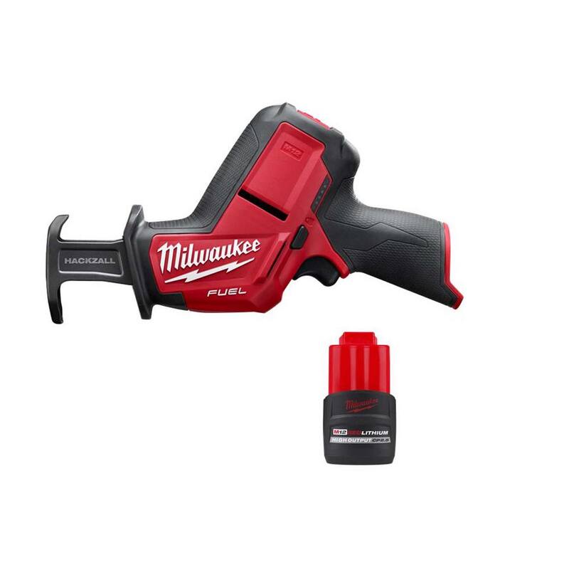 12V Lithium-Ion Brushless Cordless Reciprocating Saw with 2.5 Ah Battery Pack Z7244