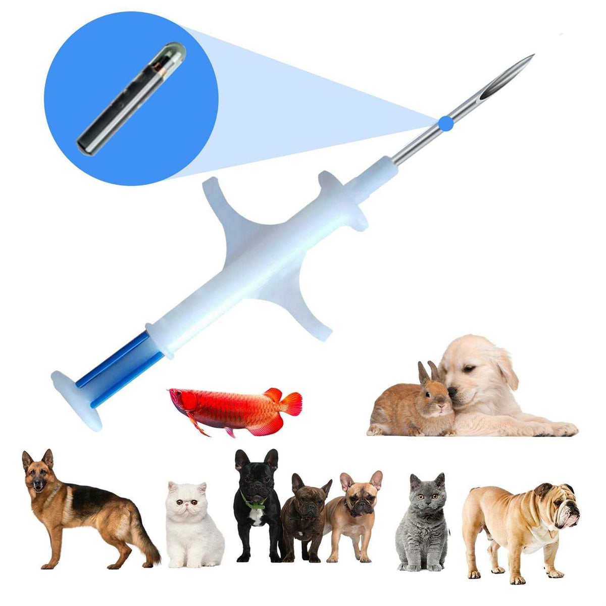 Iso Pet Id Microchip Tags 134.2Khz Fdx-B 8 Mm 20 Pack J607