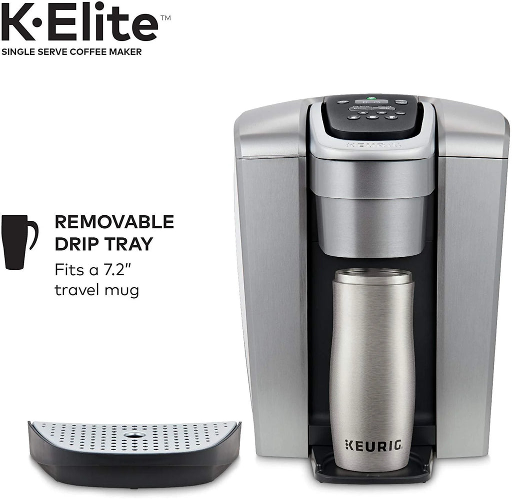 Single Serve K-Cup Pod Coffee Maker, Brushed Silver M4895