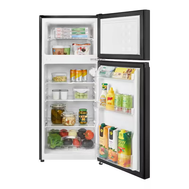 Black 4.5 cu. ft. 2-Door Mini Refrigerator with Freezer Z4743
