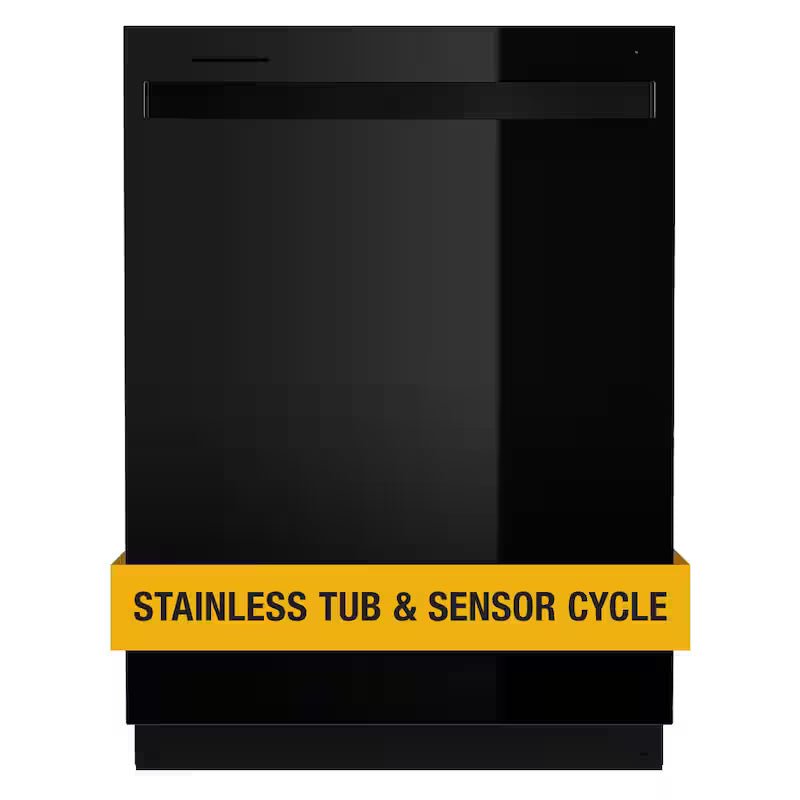 Black Dishwasher with Stainless Steel Tub G850939