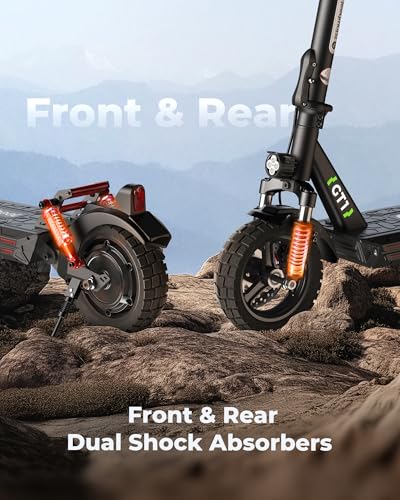 Electric Scooter with 800W Motor, 28 MPH, 10" Off-Road Tires L138449