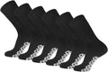 Cotton Full Cushioned Crew Socks 10-13 Black 6 Pairs B8205