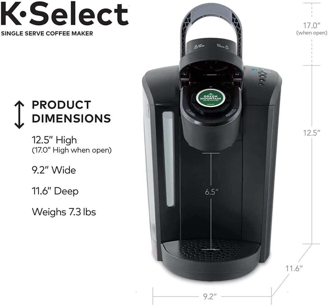 Single Serve K-Cup Pod Coffee Maker, Matte Black N30930