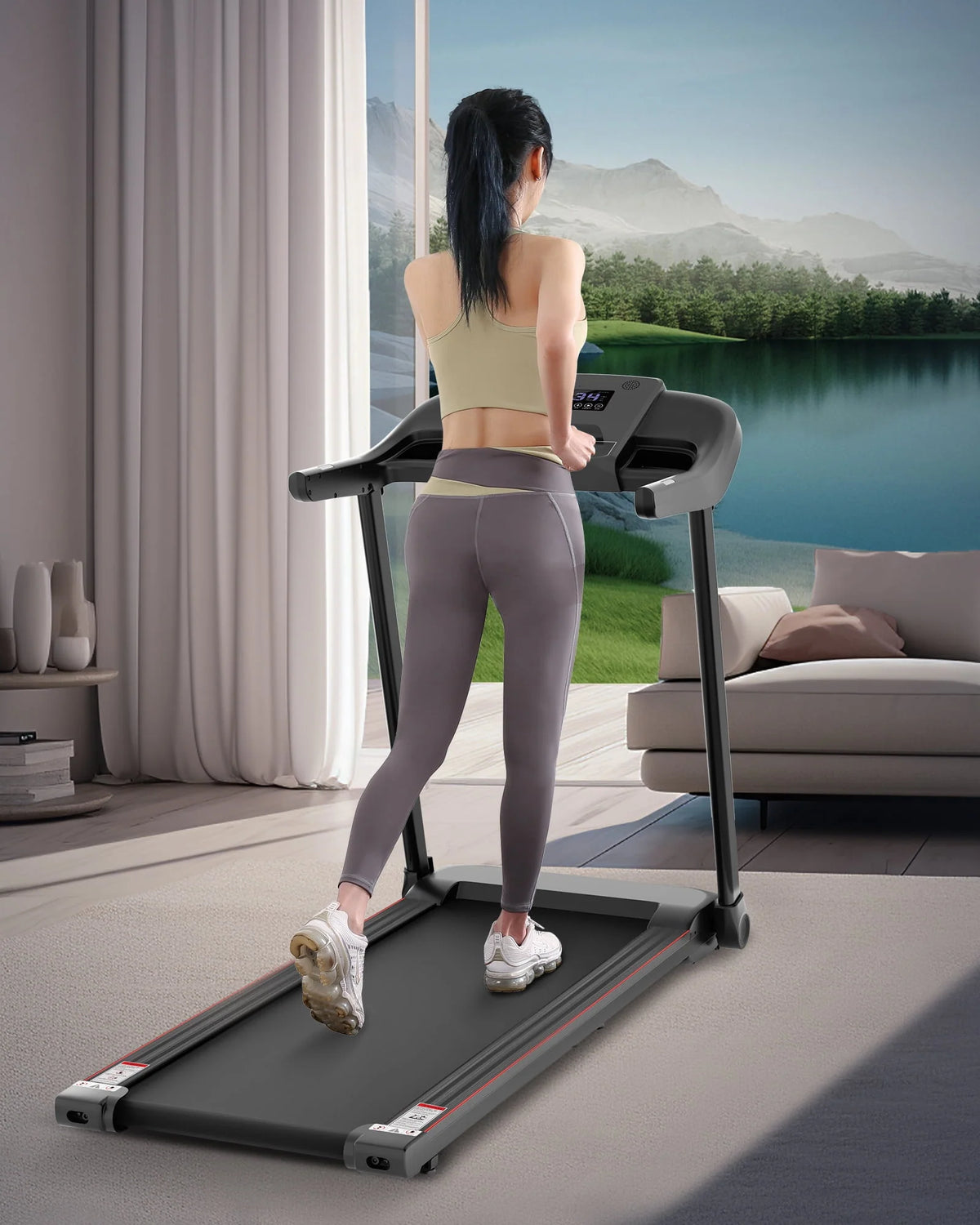 Folding Electric Treadmill V80338