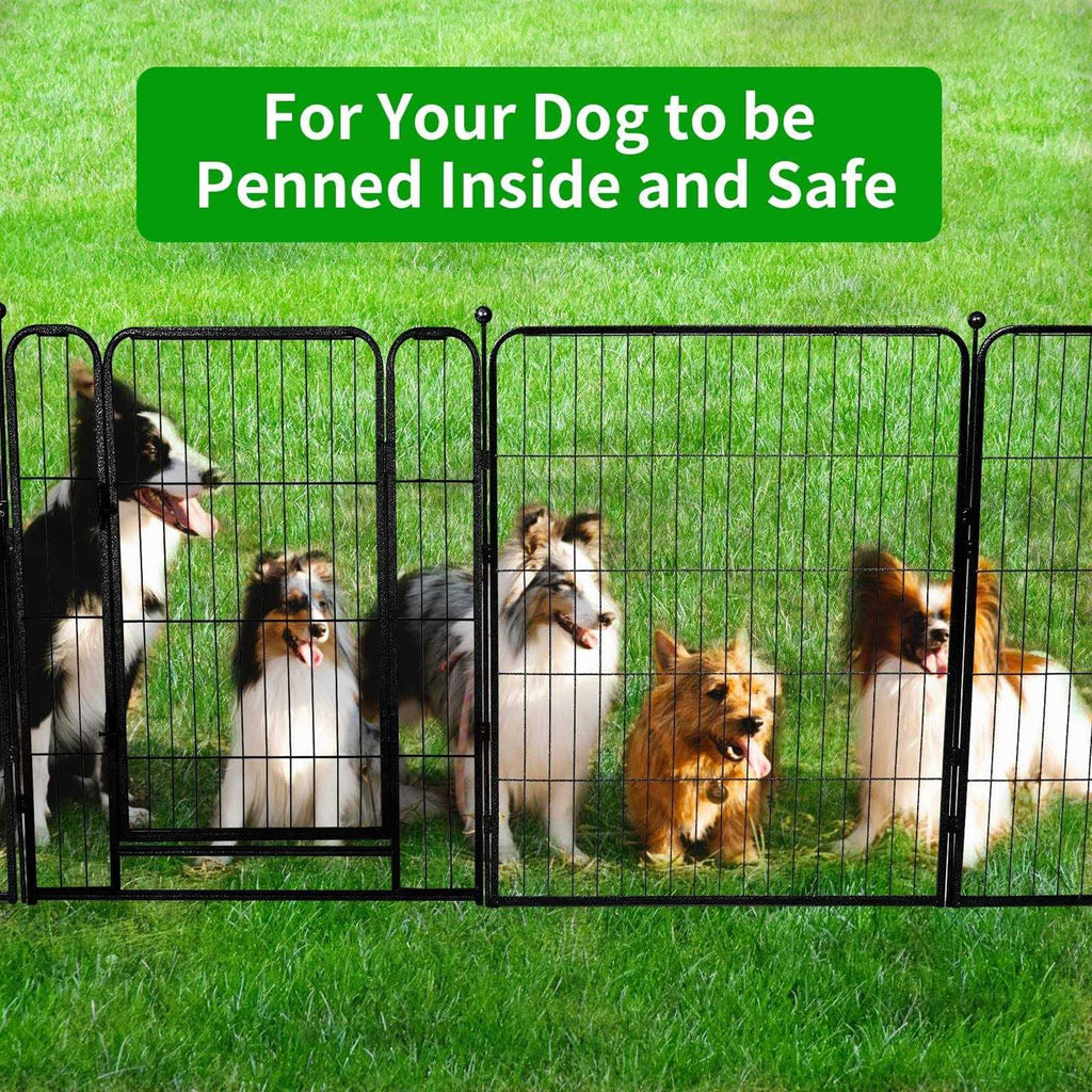 Heavy Duty Anti-Rust Dog Playpen with Doors C894796