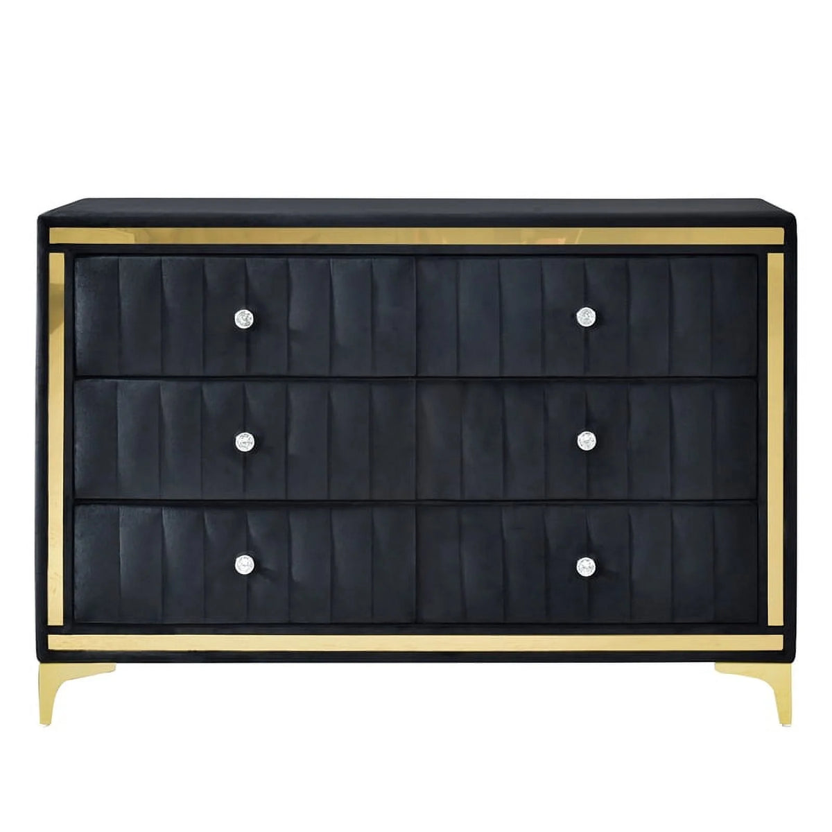 Black Velvet 6 Drawer Dresser W48377